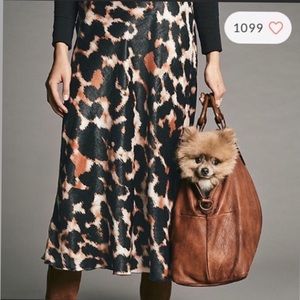 Leopard Print Midi Skirt